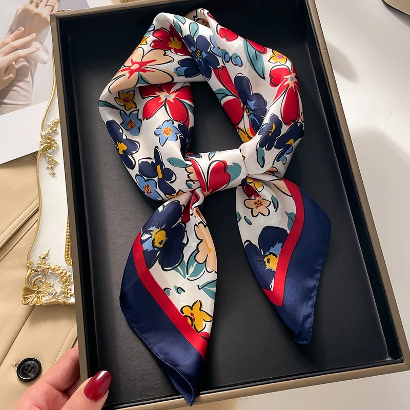 Scarf Silk Square - Luxury Square Scarf For Women Elegant