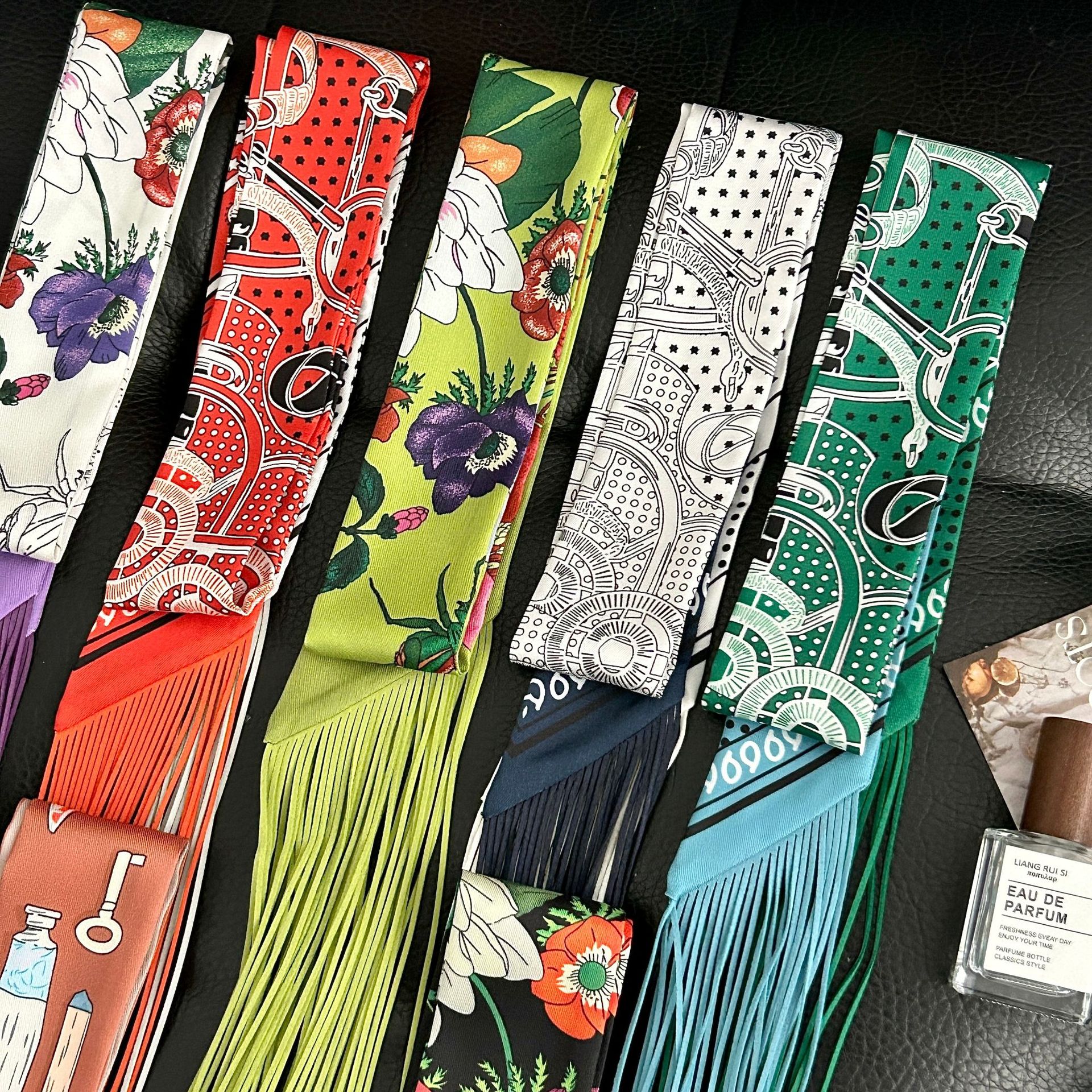 Luxury Tassel Skinny Scarf for - Head Wrap Turban ulasan dan harga