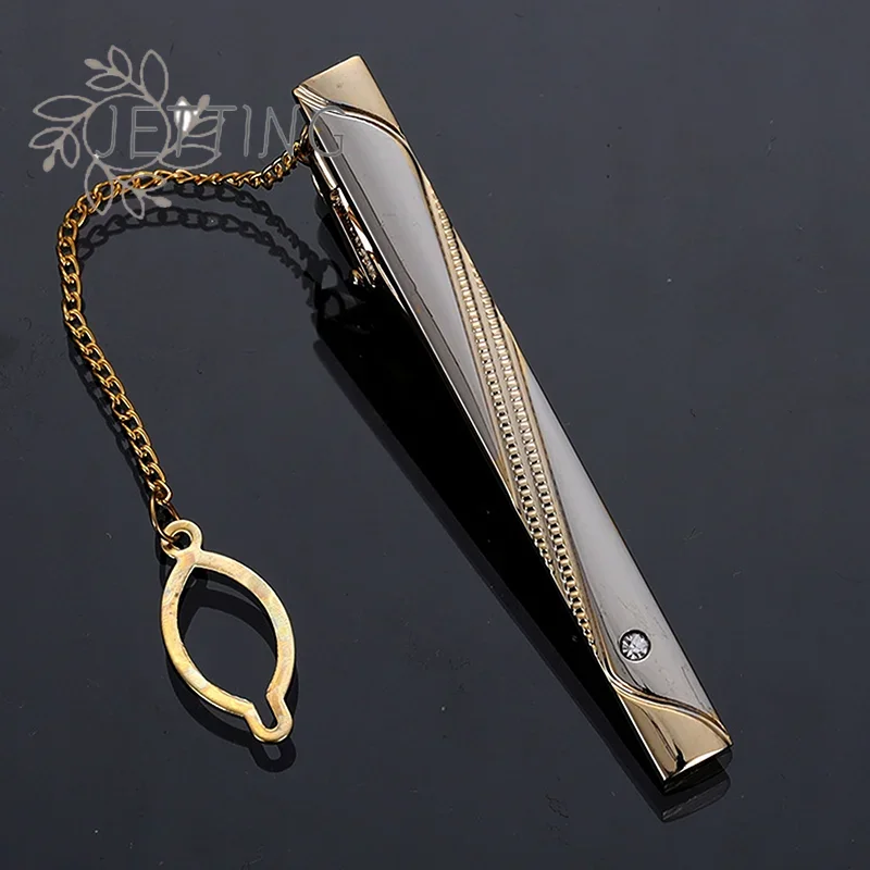 Hot Metal Simple Necktie Buckl - Tie Clip Silver ulasan dan harga