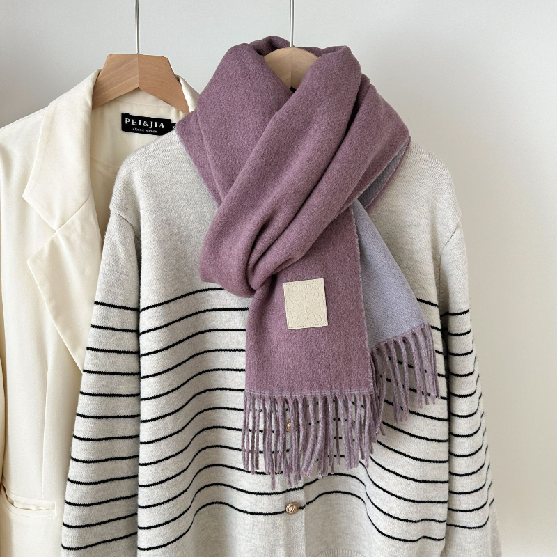 New Luxury Design Wool Scarf W - Muffler Men Wool ulasan dan harga