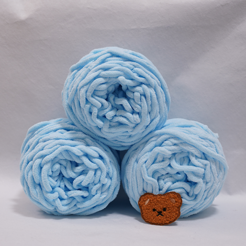 3PCS 300g Chenille Knitting Ya - Woven Scarf Blanket ulasan dan harga