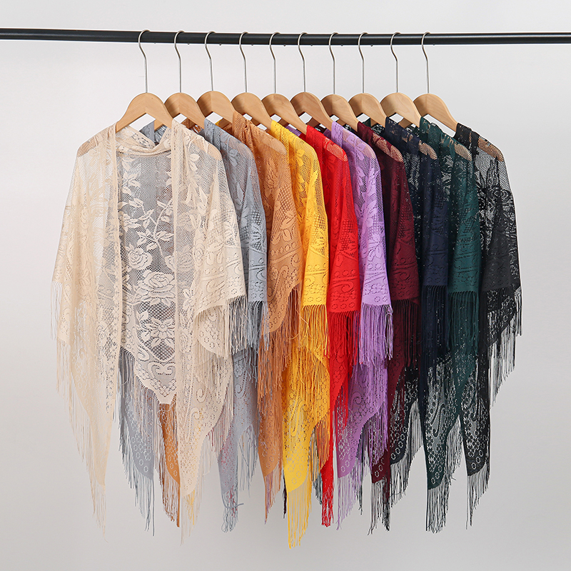 New Embroidery Lace Scarf Shaw - Stole Wedding Shawl ulasan dan harga