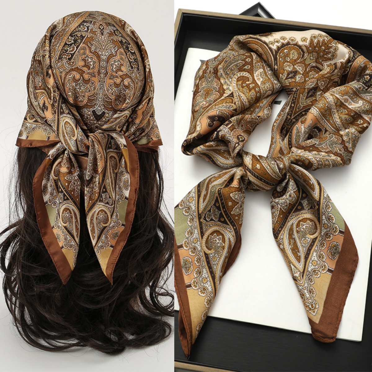 Bohemian Style Print Luxury Br - Head Wrap Turban ulasan dan harga