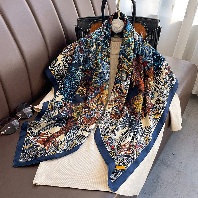 90*90cm Square Scarf Twill Cot - Bandana Cotton ulasan dan harga