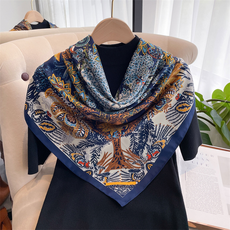 90*90cm Square Scarf Twill Cot - Bandana Cotton ulasan dan harga