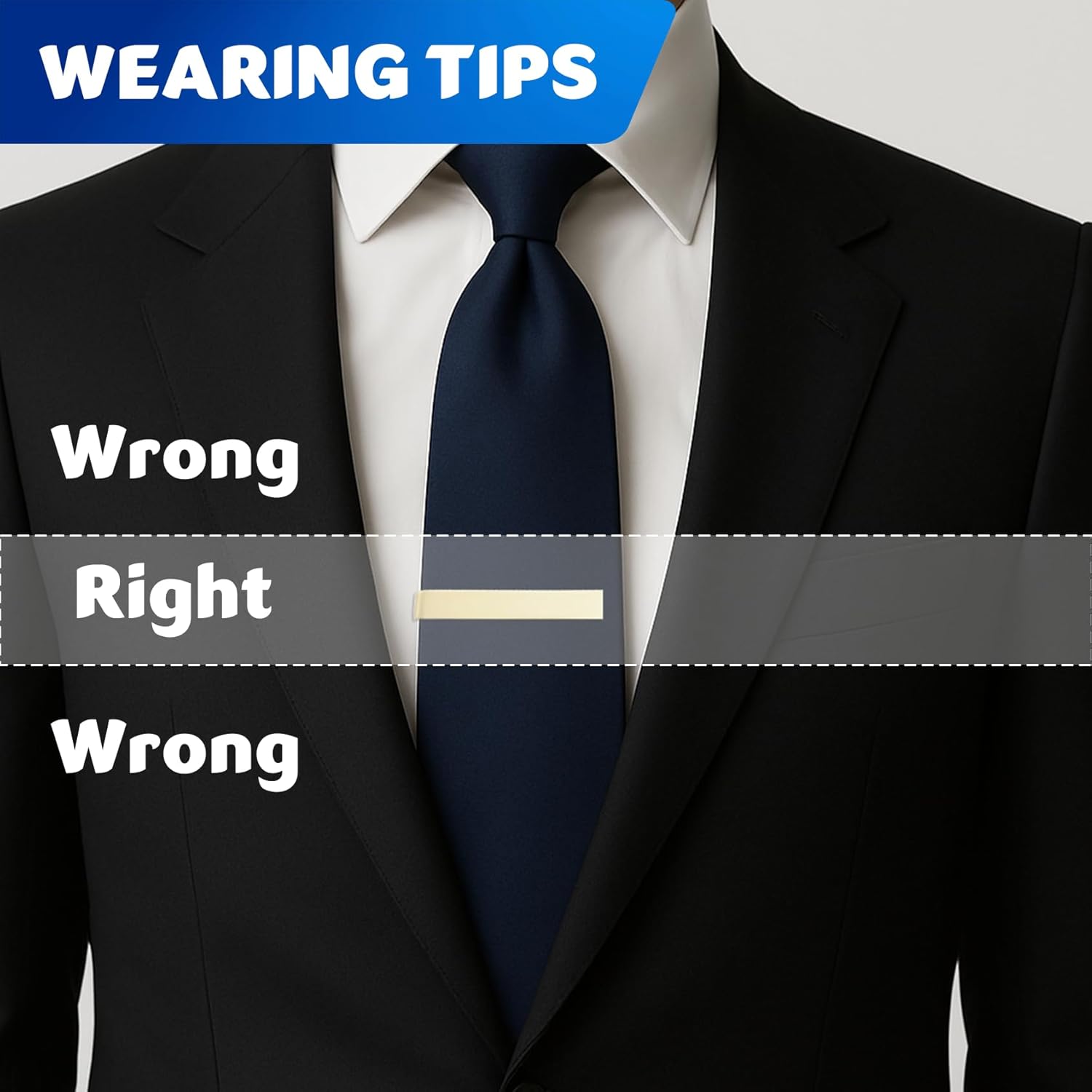 3 Pack Men's Tie Clip for Skin - Skinny Tie Men ulasan dan harga