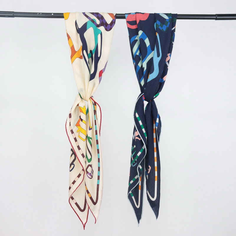 Silk Wool Scarf Large Triangle - Pashmina Wrap Large ulasan dan harga