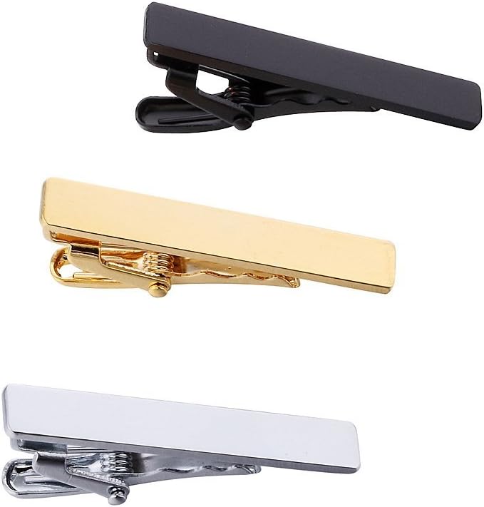 Men's Skinny Tie Clip Set 3 To - Tie Clip Silver ulasan dan harga