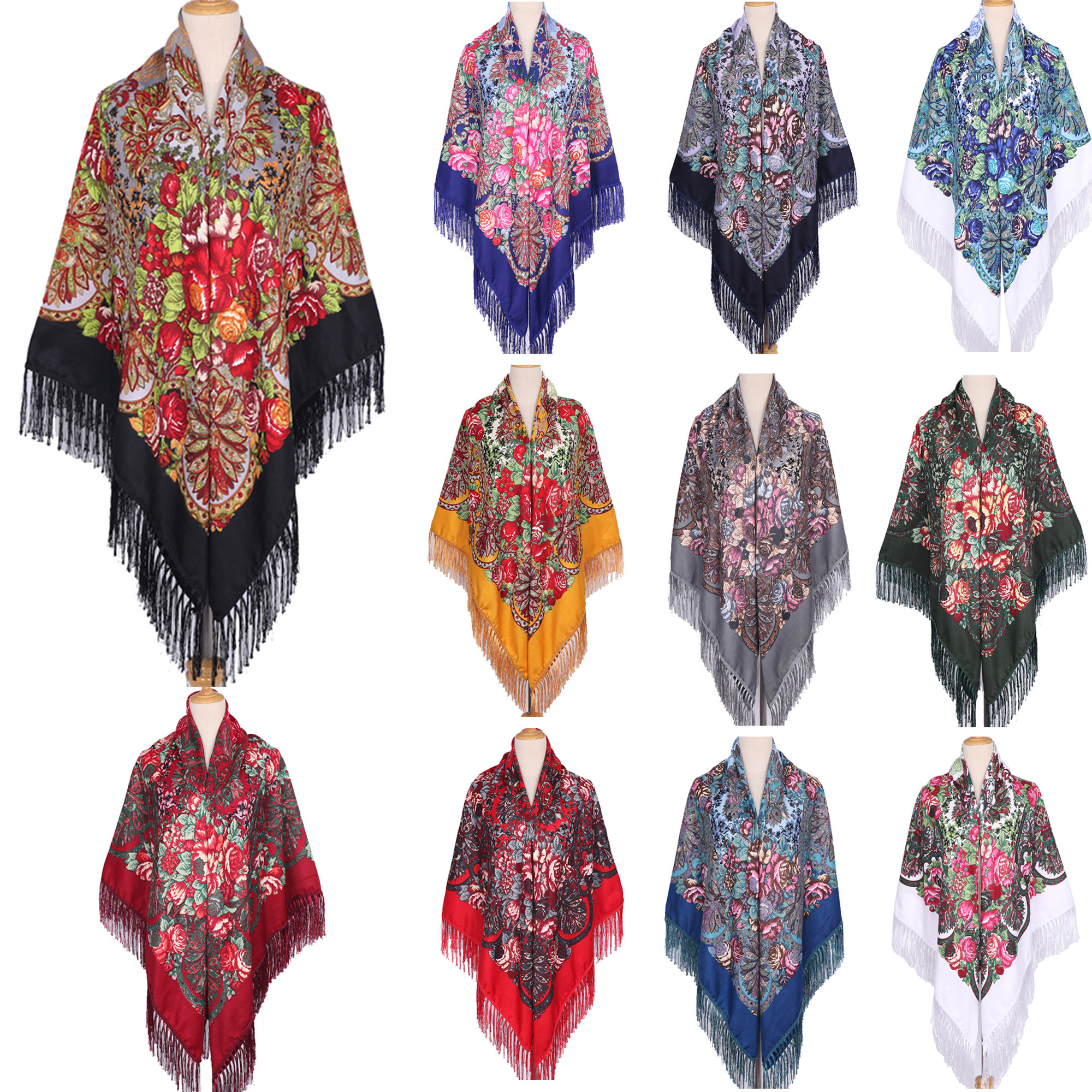 160*160cm Ethnic Large Square  - Woven Scarf Blanket ulasan dan harga