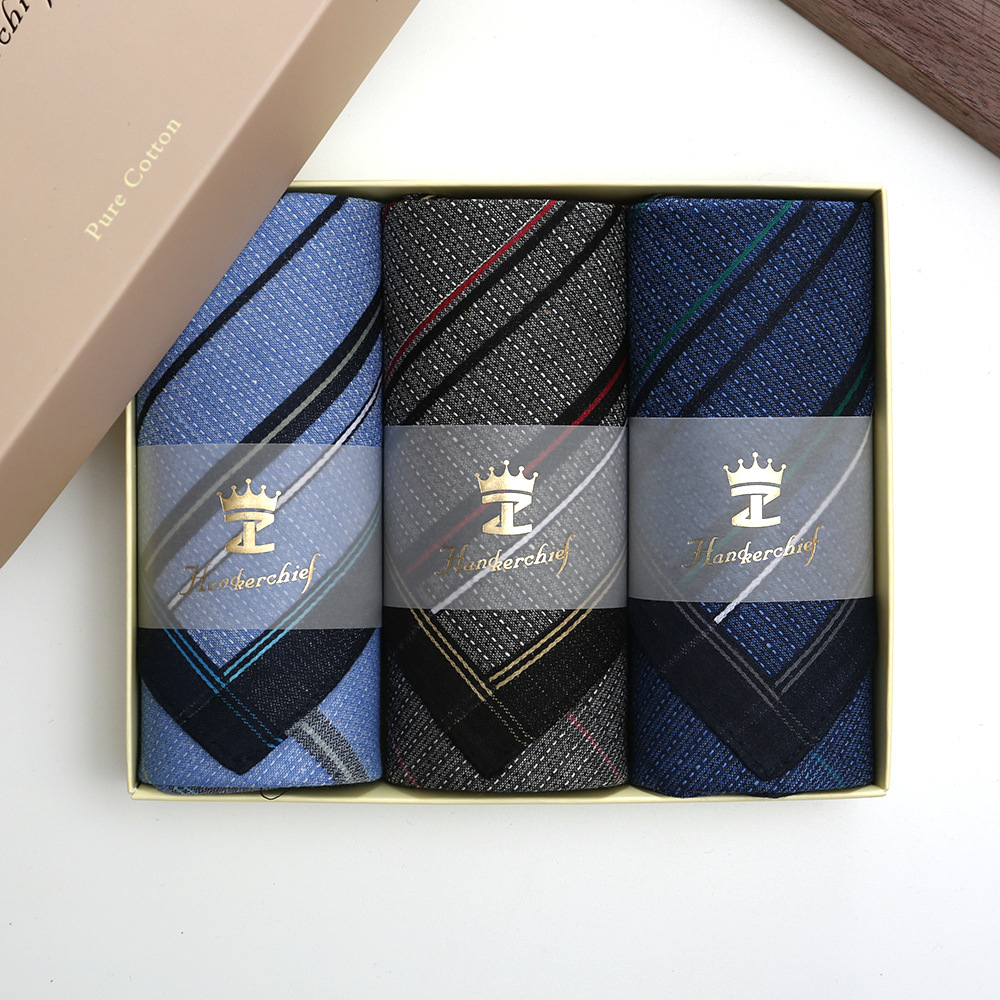 43cm Men Vintage Cotton Handke - Handkerchief Cotton Men ulasan dan harga