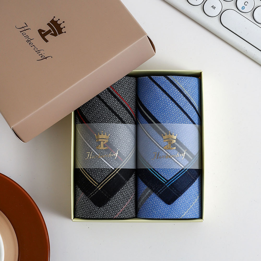 43cm Men Vintage Cotton Handke - Handkerchief Cotton Men ulasan dan harga