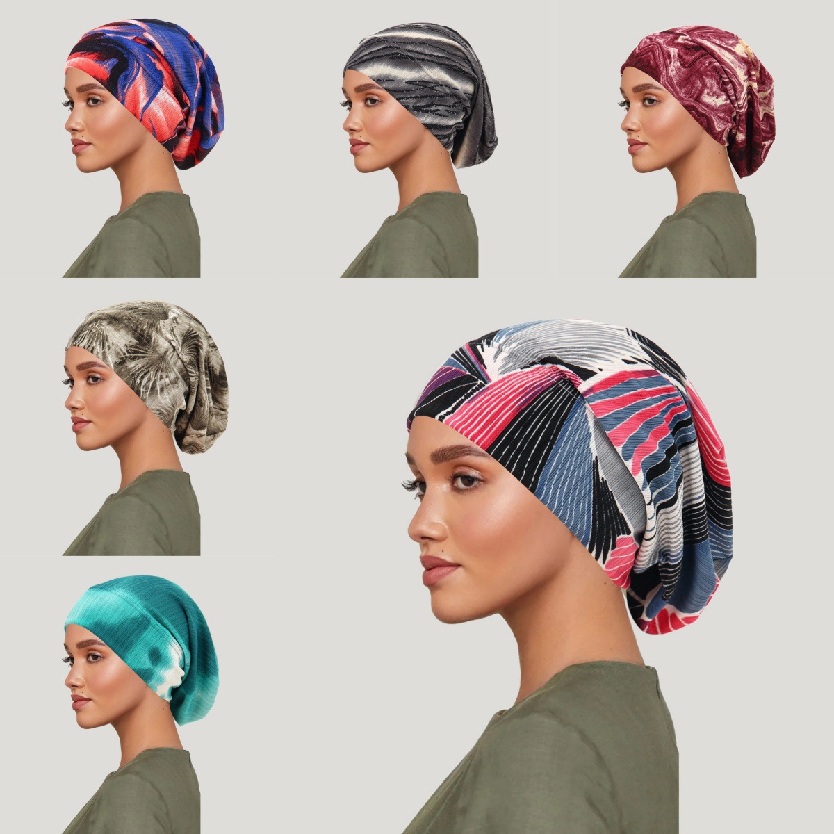 2026 New Tie-dye Hair Cover Ca - Head Wrap Turban ulasan dan harga