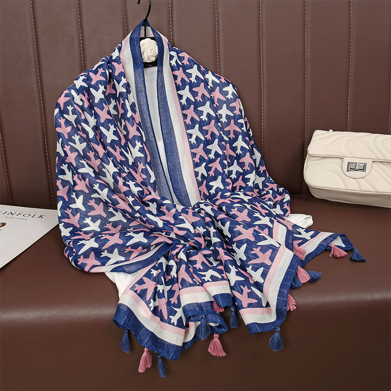 Luxury Brand Scarf Cotton Shaw - Pashmina Wrap Large ulasan dan harga