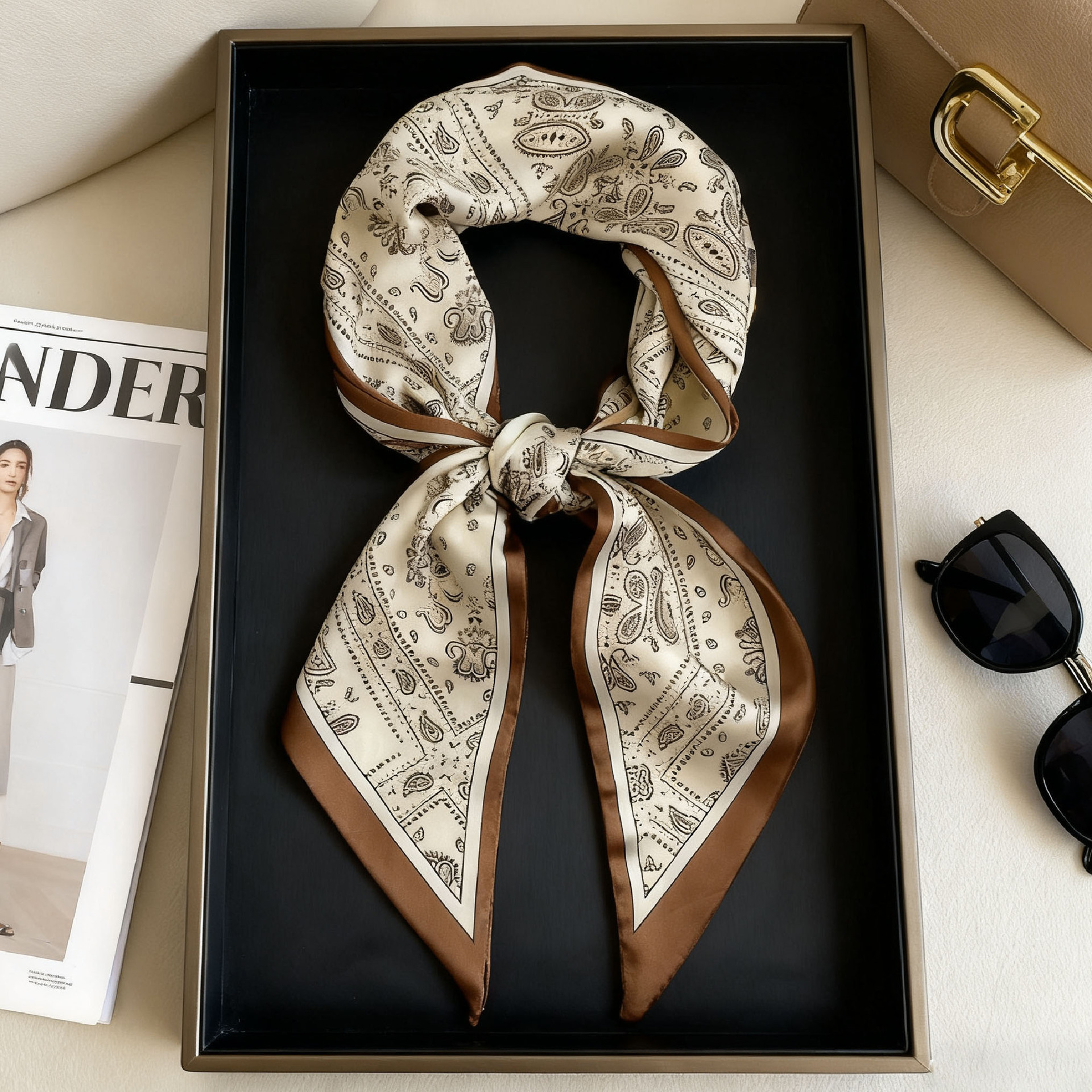 Luxury Long Neckerchief Skinny - Head Wrap Turban ulasan dan harga