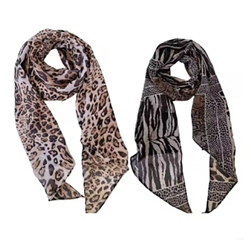 Leopard Small Long Silk Scarf  - Silk Tie Striped ulasan dan harga