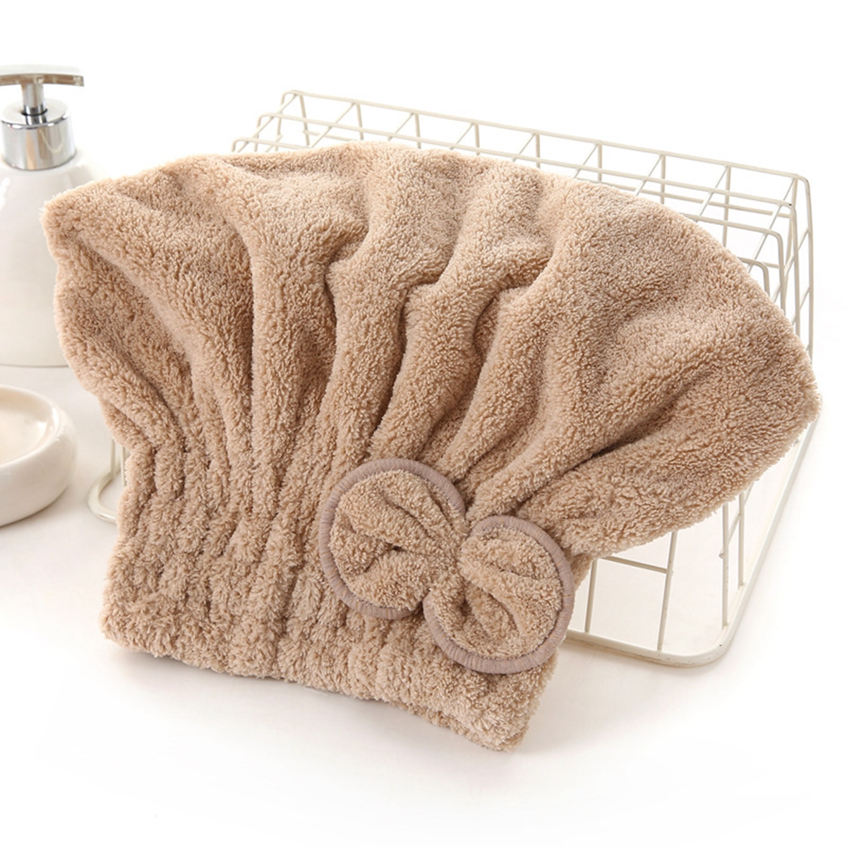 1Pc Microfiber Hair Drying Tow - Head Wrap Turban ulasan dan harga