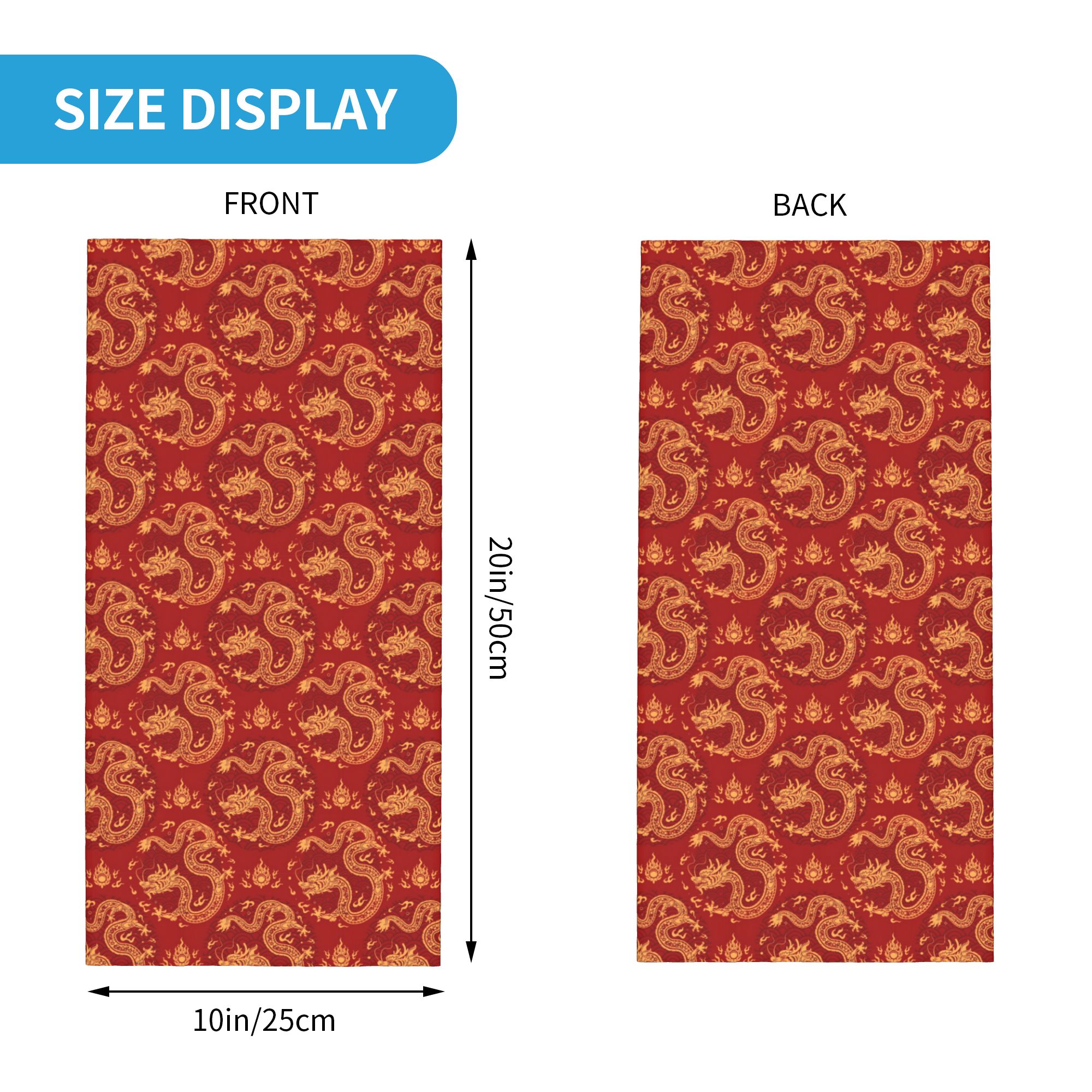 Red Dragon Winter Headband Nec - Neck Warmer Tube ulasan dan harga
