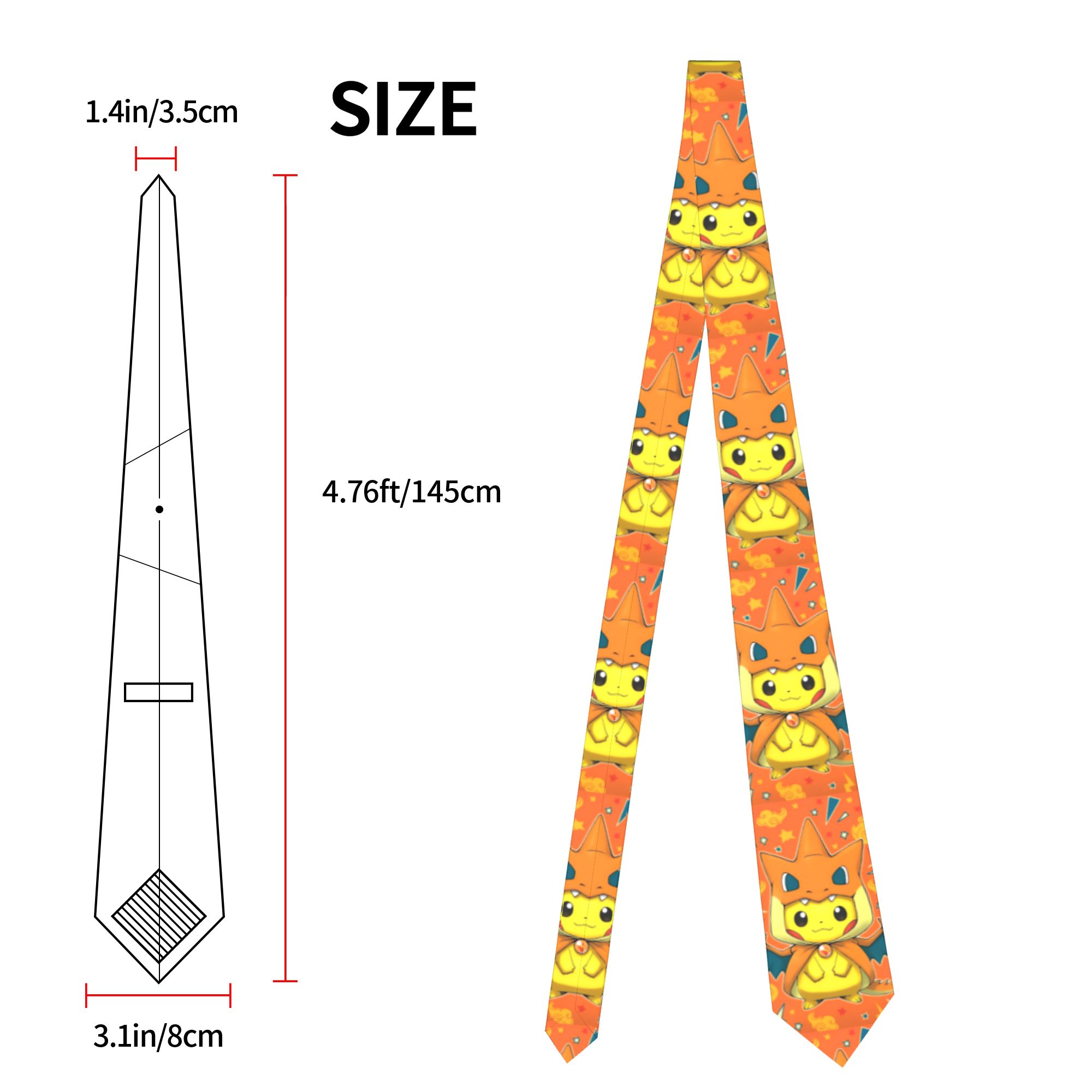 Cute Cartoon Manga Pokemoned N - Skinny Tie Men ulasan dan harga