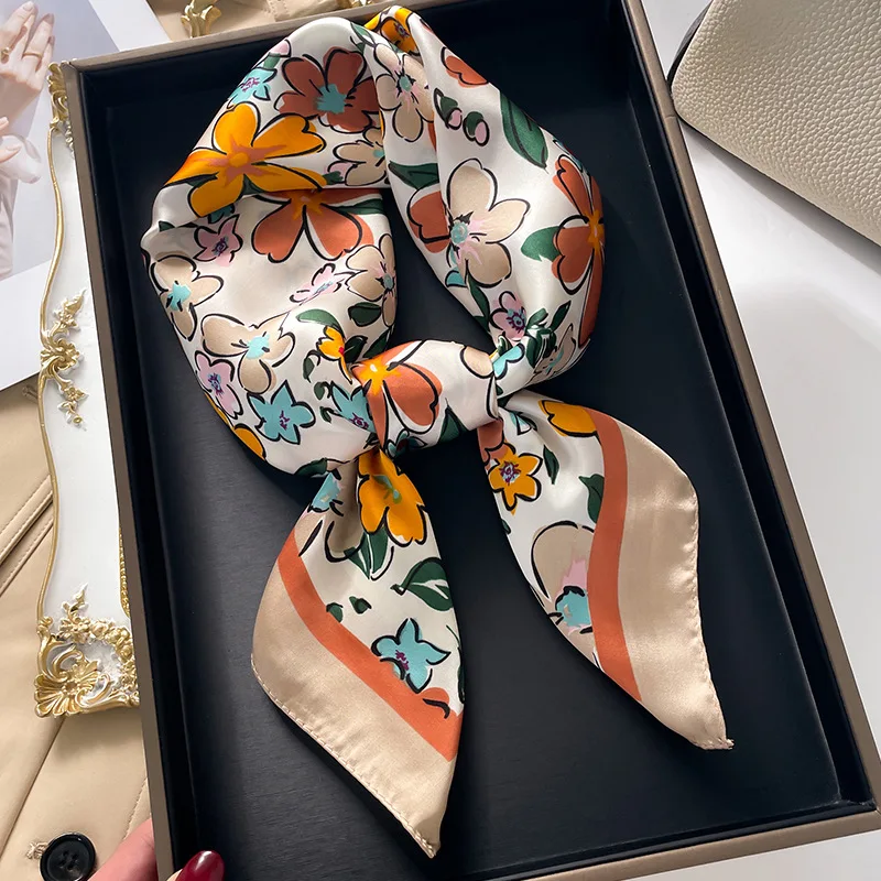 Luxury Square Scarf For Women  - Scarf Silk Square ulasan dan harga
