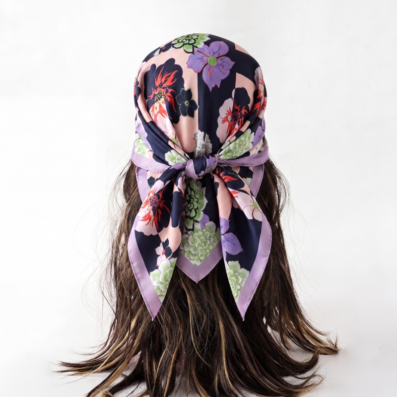 Print Silk Scarf Fashion Turba - Scarf Silk Square ulasan dan harga