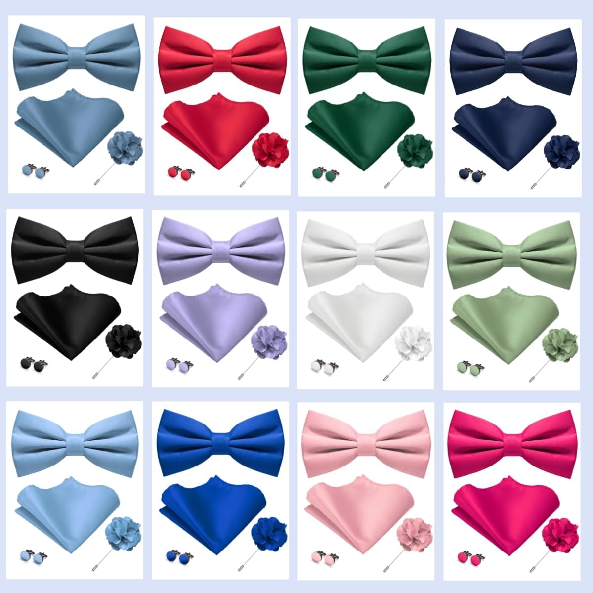 Pre-tied Bow Tie and Pocket Sq - Bow Tie Pre Tied ulasan dan harga