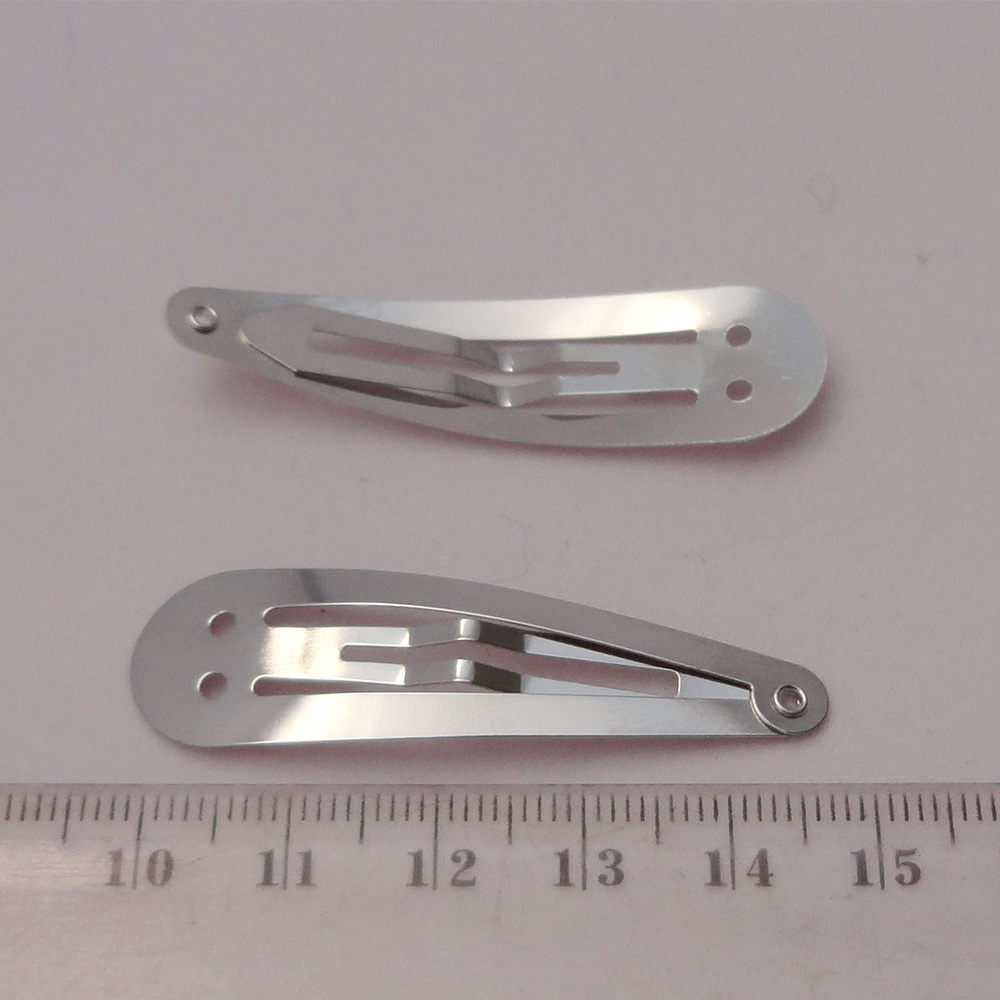 100PCS 5.0cm Silver Plain Meta - Tie Clip Silver ulasan dan harga