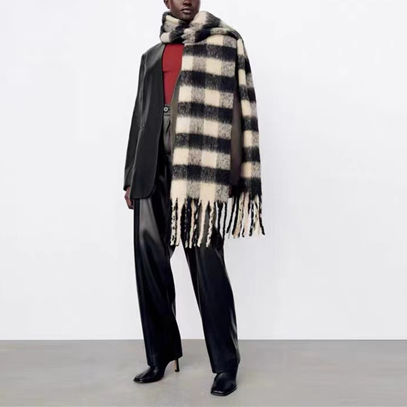 Thick Tassel Scarf Shawl Women - Pashmina Wrap Large ulasan dan harga