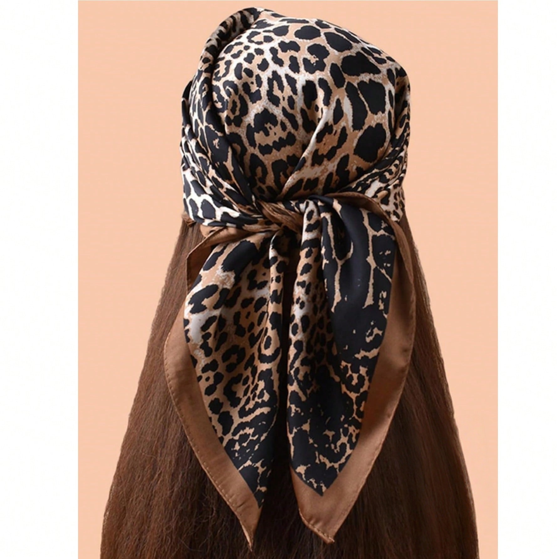 1pc Luxury Brand Leopard Print - Bandana Cotton ulasan dan harga