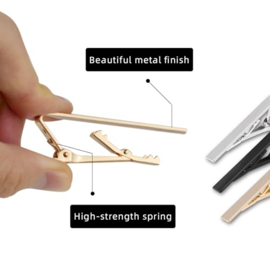3 Pack Tie Clips for Men Tie B - Tie Bar Set Gift ulasan dan harga