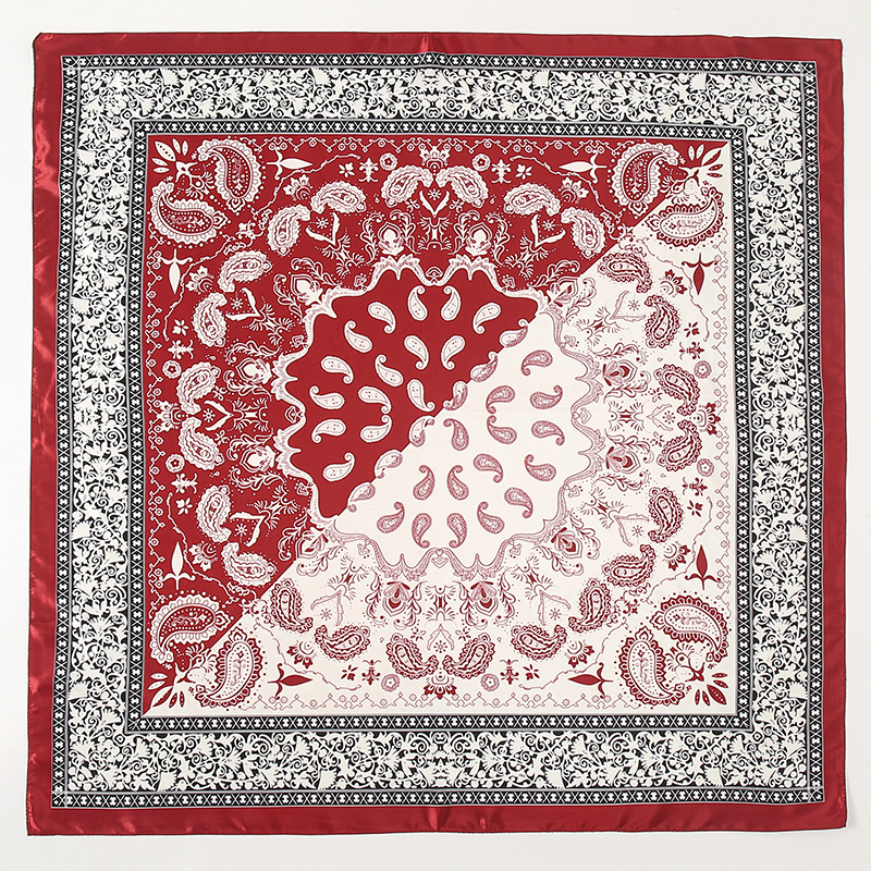 Satin Square Scarf Women Musli - Scarf Silk Square ulasan dan harga
