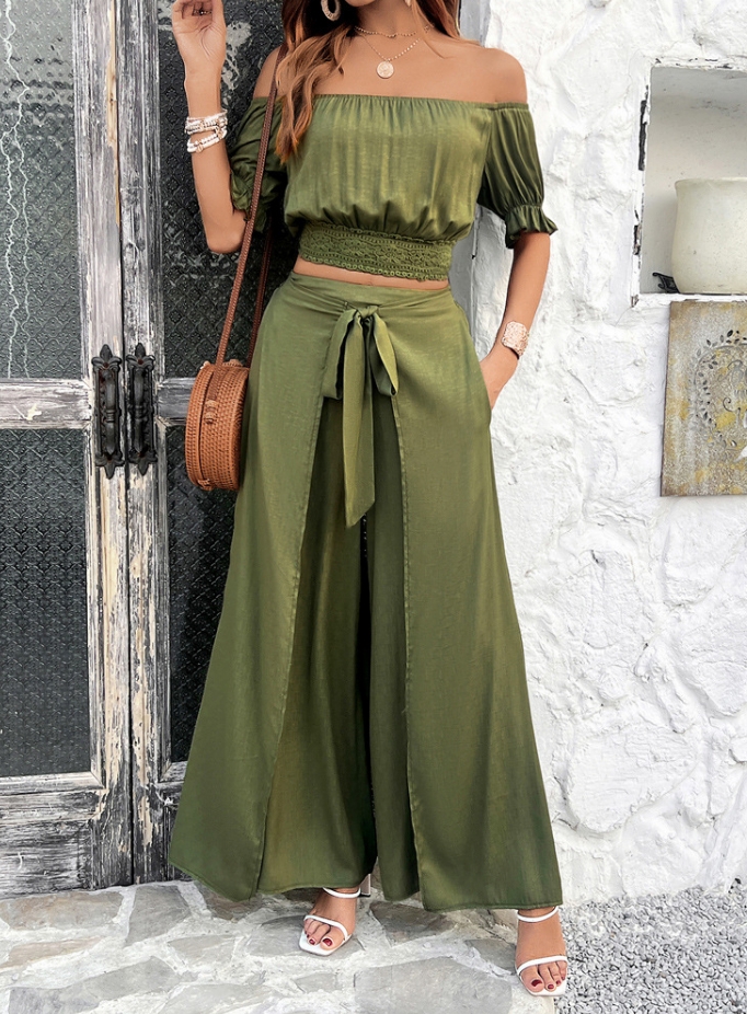 Two Piece Set Women Outfit Sum - Pocket Square Set ulasan dan harga