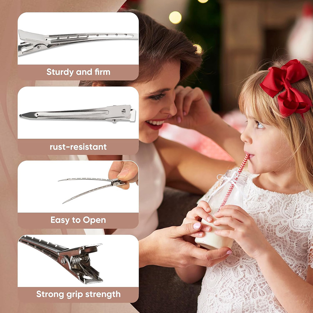 24pcs Silver Hair Clips For St - Tie Clip Silver ulasan dan harga