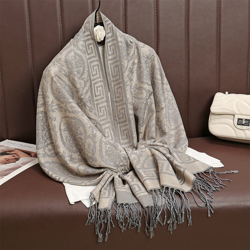 2024 Luxury Thick Cashmere Sca - Woven Scarf Blanket ulasan dan harga