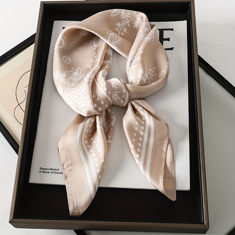Design Shawl 100% Real Silk Sq - Ascot Neck Scarf ulasan dan harga