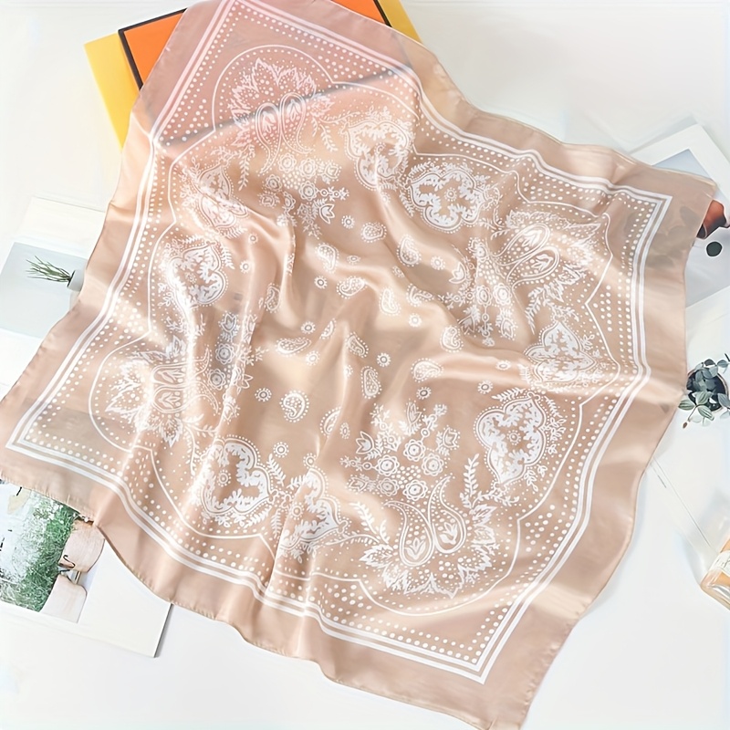 Design Shawl 100% Real Silk Sq - Ascot Neck Scarf ulasan dan harga
