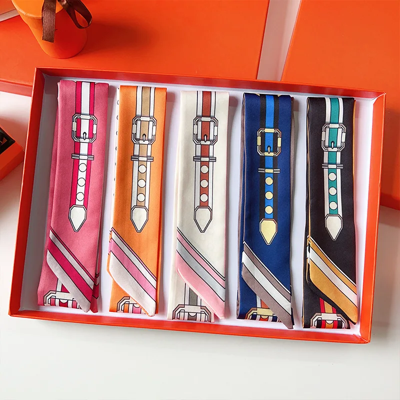 Women Scarf Skinny Silk Scarf  - Silk Neck Scarf ulasan dan harga
