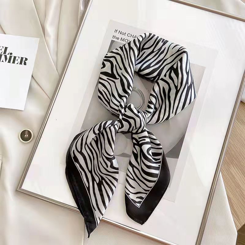 New Fashion Zebra Printed Squa - Ascot Neck Scarf ulasan dan harga