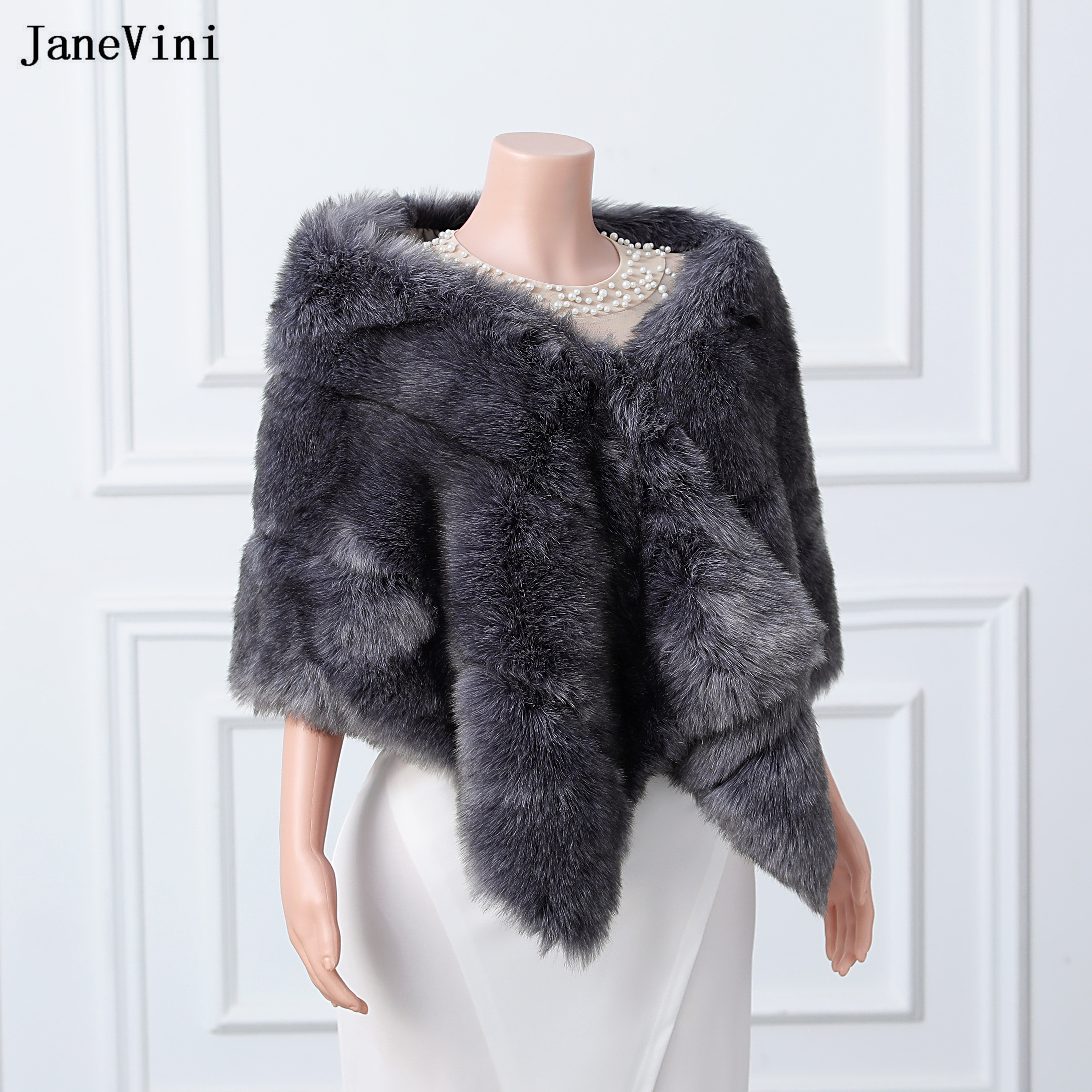 JaneVini High Quality Dark Gra - Stole Wedding Shawl ulasan dan harga