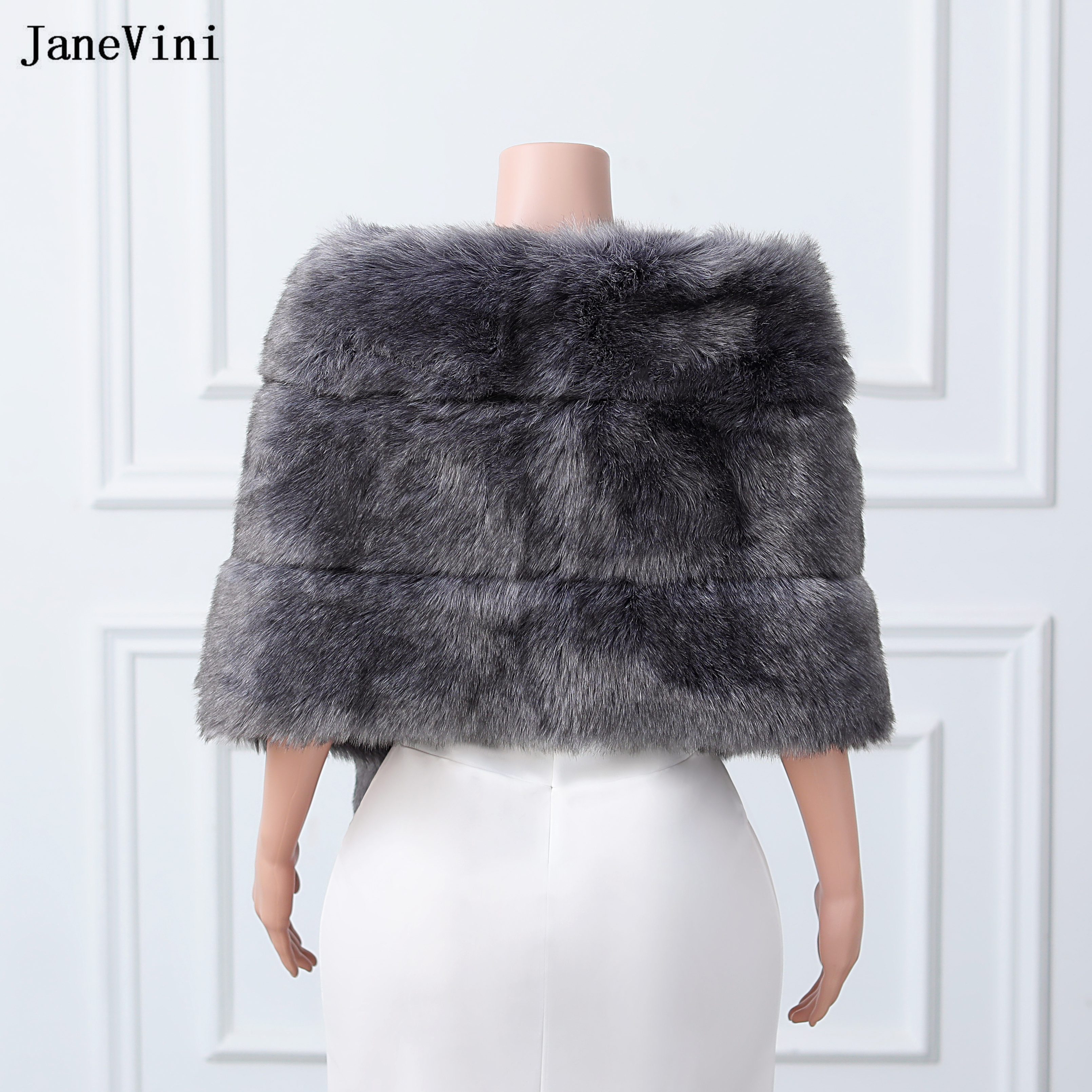 JaneVini High Quality Dark Gra - Stole Wedding Shawl ulasan dan harga