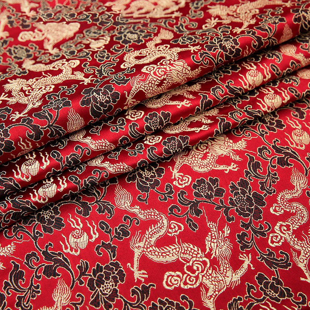 Brocade Jacquard Fabrics Embro - Silk Tie Striped ulasan dan harga