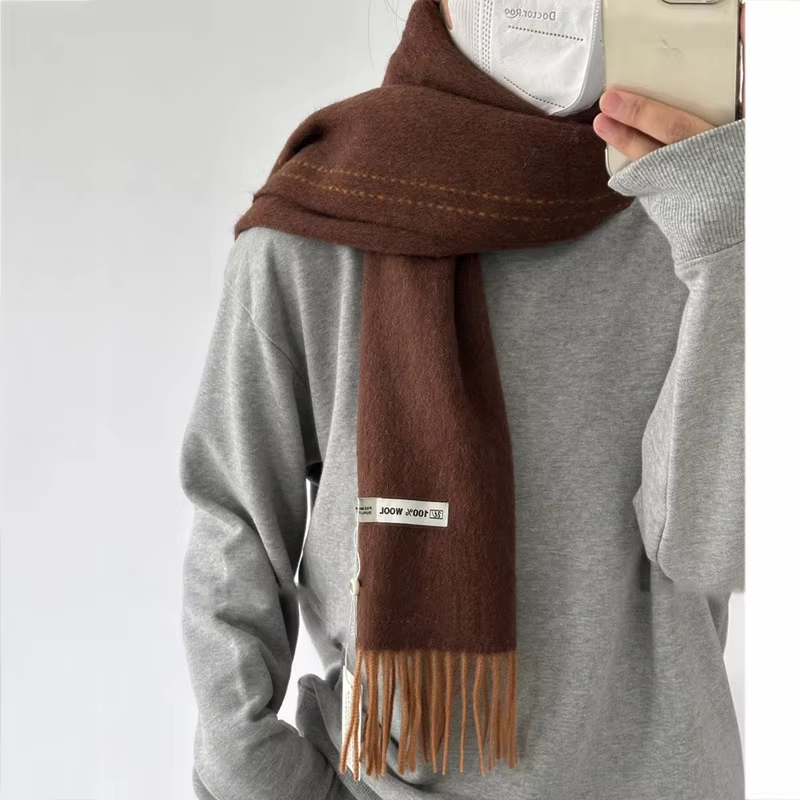 Luxury Australia 100% Pure Woo - Muffler Men Wool ulasan dan harga