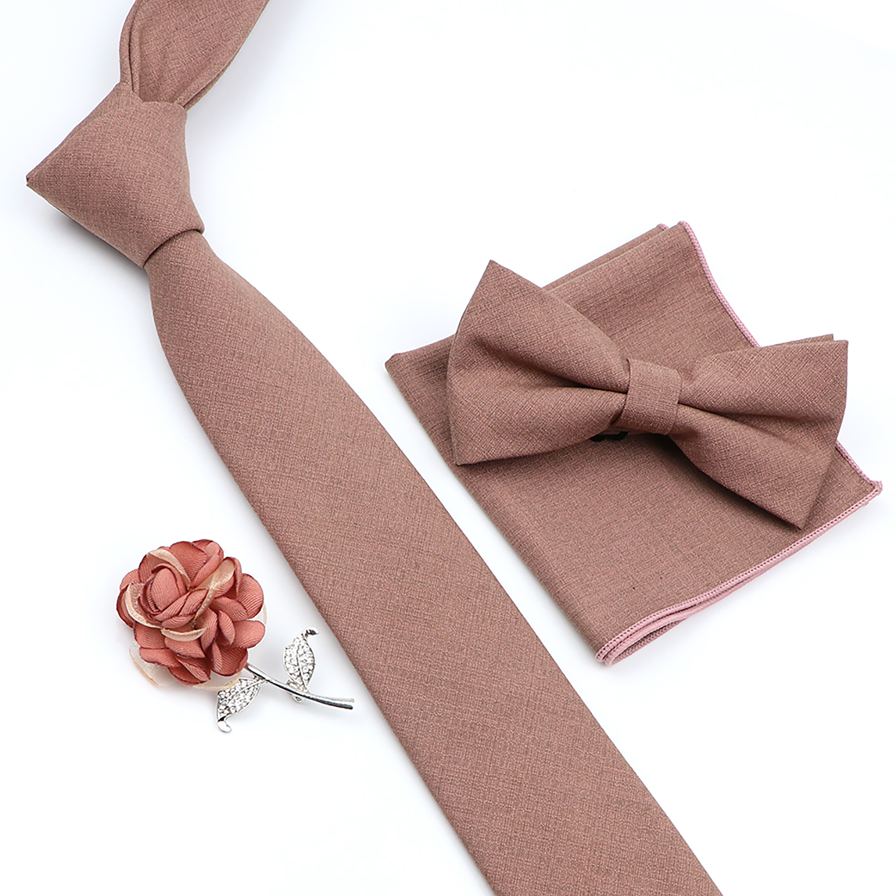 Beautiful Solid Color Tie Broo - Skinny Tie Men ulasan dan harga