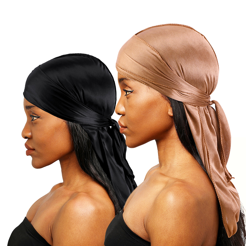 2 pcs Silky Satin Durags for M - Bandana Doo Rag ulasan dan harga