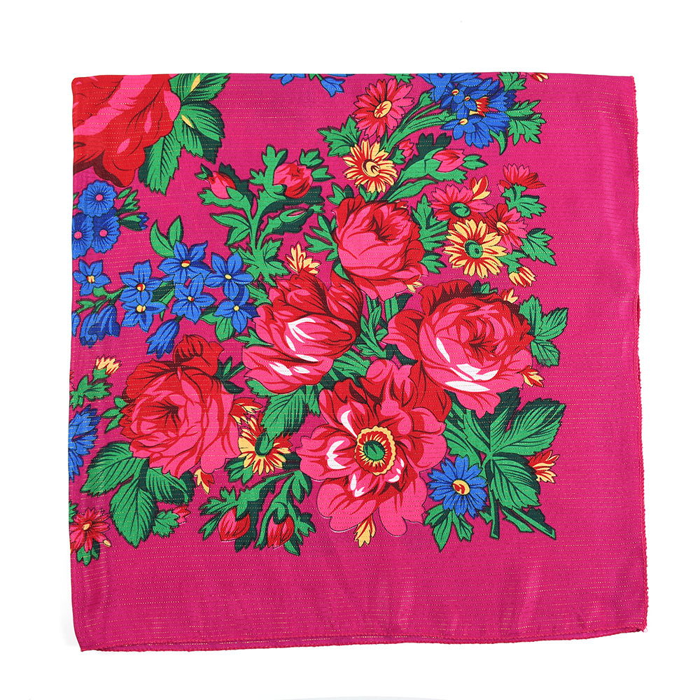 110*110cm Golden Silvery Wire  - Bandana Cotton ulasan dan harga